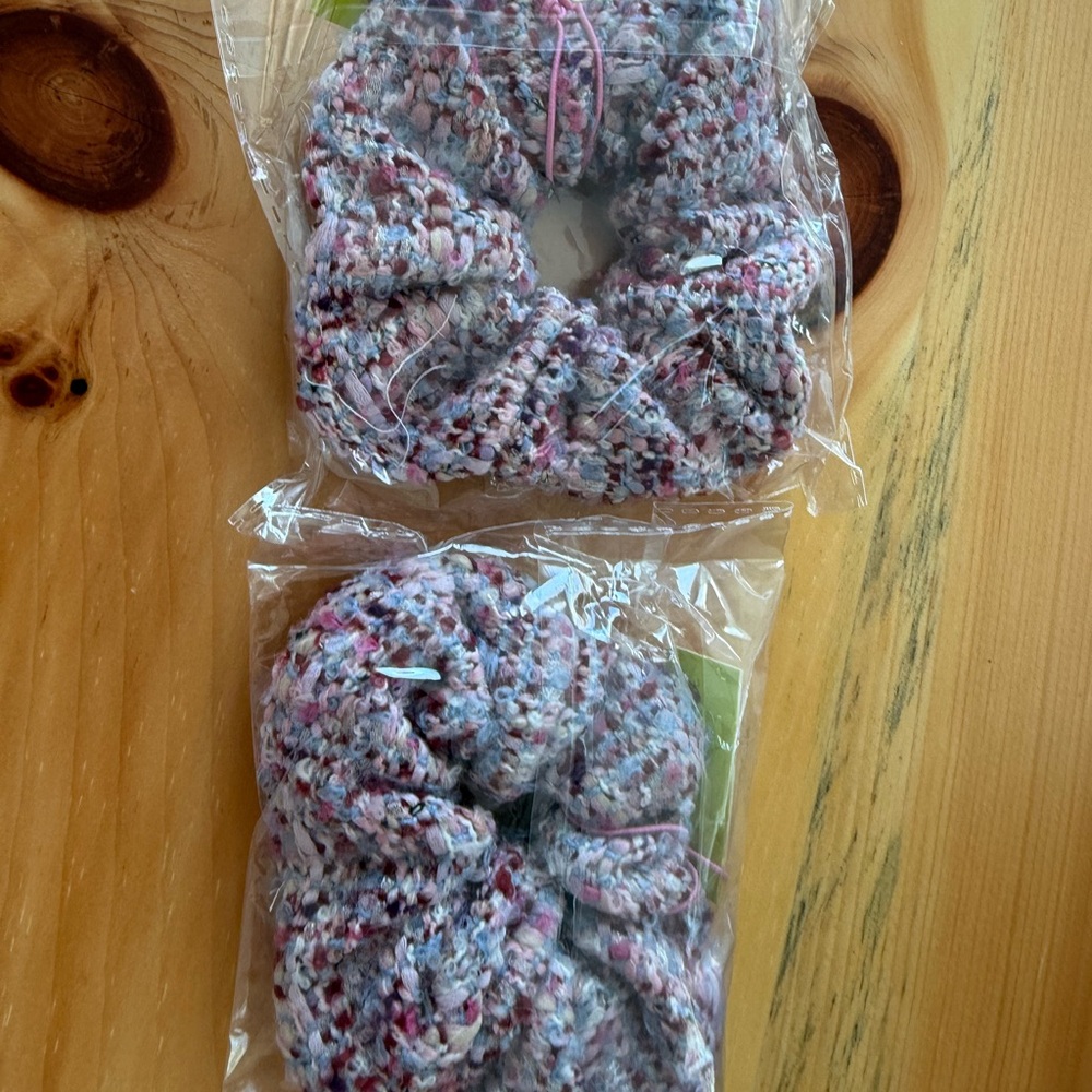 Stylish Pink Hair Scrunchies